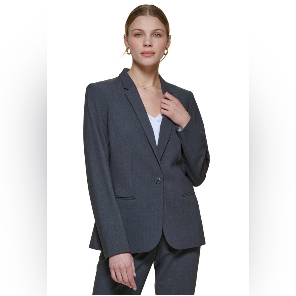 Calvin Klein Women’s Grey Suit (Blazer and Pants)